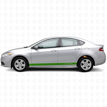 Custom Straight Rocker Panel Stripes Vinyl Decal Kit for Dodge Dart 2013+_3