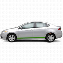 Straight Door Side Stripes Vinyl Decal Kit for Dodge Dart _2