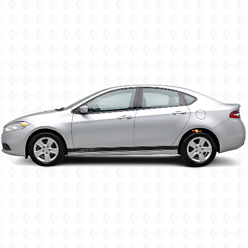 Custom Outline Door Side Stripes Vinyl Decal Kit for Dodge Dart 