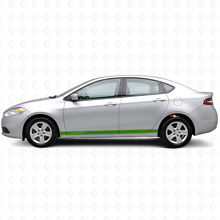 Custom Outline Door Side Stripes Vinyl Decal Kit for Dodge Dart _3