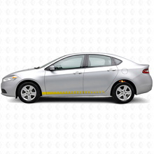 Racing Style Door Side Stripes Vinyl Decal Kit for Dodge Dart _5