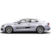 Audi Logo Side Stripes Vinyl Decal Set for for Audi A5_3