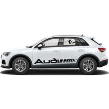 Branded Strobe Side Stripes Vinyl Decal Set for for Audi Q3_3