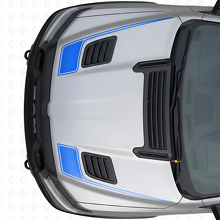 Hockey Stick Style Outline Hood Vinyl Decal Set for Dodge Ram Sport 2019+_2