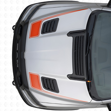 Hockey Stick Style Outline Hood Vinyl Decal Set for Dodge Ram Sport 2019+_4
