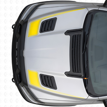 Hockey Stick Style Outline Hood Vinyl Decal Set for Dodge Ram Sport 2019+_5
