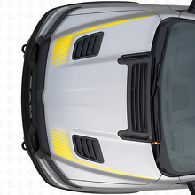 Hockey Stick Strobe Style Hood Vinyl Decal Set for Dodge Ram Sport 2019+_5