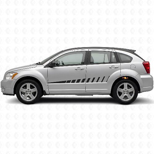 Strobe Design Side Stripes Vinyl Decal Kit for Dodge Caliber 2007+