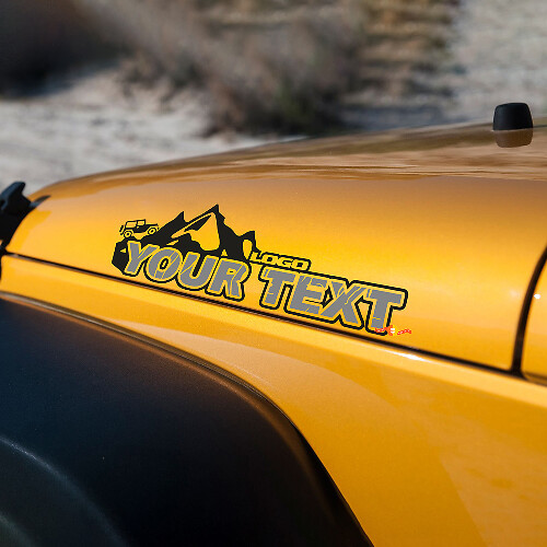 Montañas Estilo Letras Vinilo Calcomanías Para Edición Jeep Wrangler