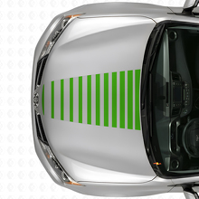 Strobe Style Hood Stripes Vinyl Decal for Toyota RAV4 2013+_3