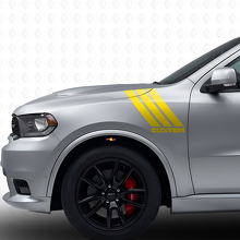 Custom Triple Stripes Front Fender Vinyl Decal Kit for Dodge Durango 2011+_5