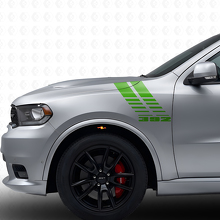 392 Strobe Stripes Front Fender Vinyl Decal Kit for Dodge Durango 2011+_3