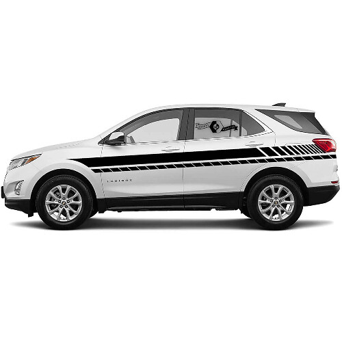 Racing Style Side Stripes Vinyl Decal Kit for Chevrolet Equinox 2021_1
