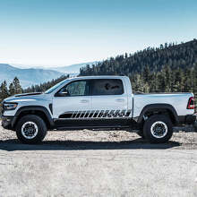 Rebel Style Door Side Stripes Vinyl Decal Set for Dodge Ram Rebel 2021+_2