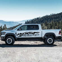 Tribal Style Flames Side Vinyl Decal Kit for Dodge Ram Rebel TRX 2021+_3