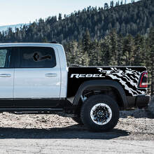 Mud Splash Bedside Vinyl Decal Set for Dodge Ram Rebel 2021+_2