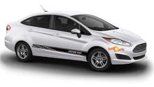 Racing Syle Door Side Stripes Vinyl Decal Kit for Musclecar Fiesta_2