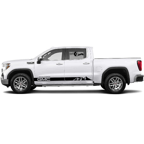 Mountain Style Side Stripes Vinyl Decal Kit for GMC Sierra