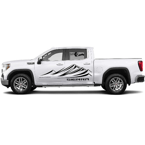 Mountain Range Door Vinyl Decal Kit for GMC Sierra
