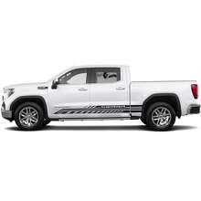 Branded Door Side Stripes Vinyl Decal Set for GMC Sierra_2