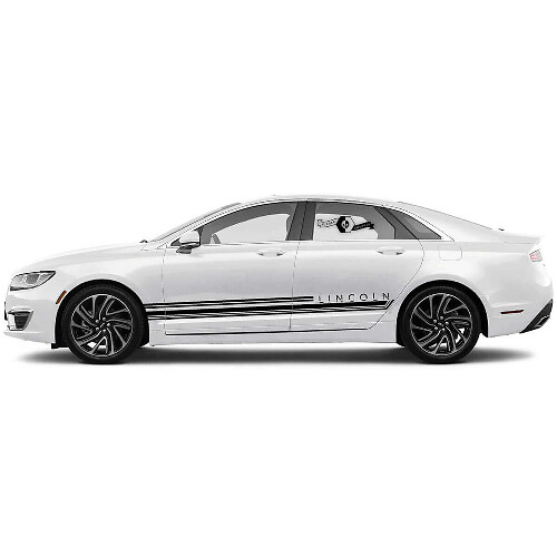 Decorated Side Stripes Vinyl Decal Kit for Lincoln MKZ_1