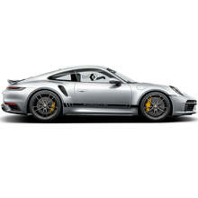 Racing Style Side Stripes Vinyl Decal Kit for Porsche 911 Turbo S_5