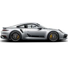 Turbo Style Side Stripes Vinyl Decal Kit for Porsche 911 Turbo S_4