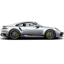 Brand Lettering Side Stripes Vinyl Decal Kit for Porsche 911 Turbo S_2