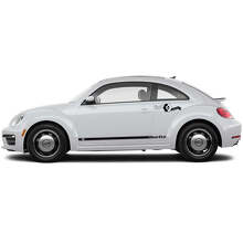 Brand Lettering Side Accent Stripes Vinyl Decal Set for Volkswagen Beetle _4