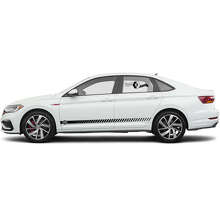 Brand Lettering and Logo Side Stripes Vinyl Decal Set for Volkswagen Jetta_2