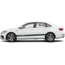 Brand Lettering and Logo Side Stripes Vinyl Decal Set for Volkswagen Jetta_5