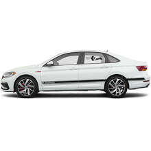 Volkswagen Lettering Side Stripes Vinyl Decal Set for Volkswagen Jetta_4