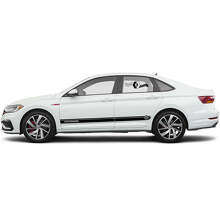 Volkswagen Lettering Side Stripes Vinyl Decal Set for Volkswagen Jetta_5