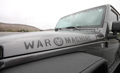 War Machine Hood Vinyl Decal Pair for Jeep Wrangler 
