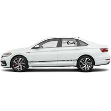 Branded Side Accent Stripes Vinyl Decal Set for Volkswagen Jetta_2