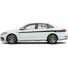 Branded Side Accent Stripes Vinyl Decal Set for Volkswagen Jetta_3