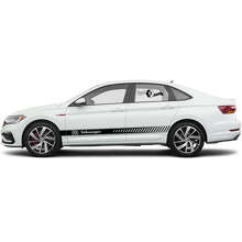 Branded Side Accent Stripes Vinyl Decal Set for Volkswagen Jetta_6