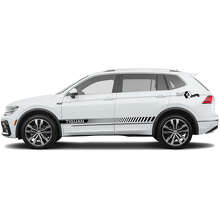 Decorated Side Stripes Vinyl Decal Set for Volkswagen Tiguan_2