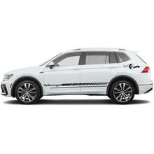 Decorated Side Stripes Vinyl Decal Set for Volkswagen Tiguan_4