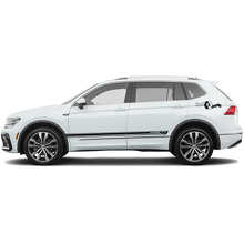 Racing Style Side Stripes Vinyl Decal Set for Volkswagen Tiguan_2