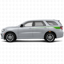 Tapering Outline Rear Side Stripes Vinyl Decal Set for Dodge Durango 2011+_3