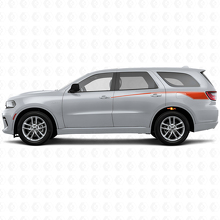 Tapering Outline Rear Side Stripes Vinyl Decal Set for Dodge Durango 2011+_4