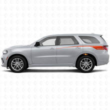 Tapering Custom Rear Side Stripes Vinyl Decal Set for Dodge Durango 2011+_4