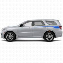 Tapering Custom Rear Side Stripes Vinyl Decal Kit for Dodge Durango 2011+_2