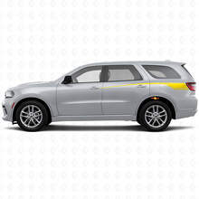 Tapering Custom Rear Side Stripes Vinyl Decal Kit for Dodge Durango 2011+_5