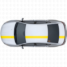Racing Stripe Upper Side Vinyl Decal Kit for Dodge Dart 2013+_5