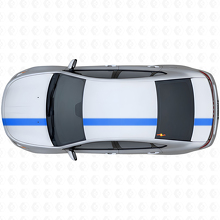 Racing Outline Stripe Upper Side Vinyl Decal Kit for Dodge Dart 2013+_2