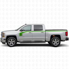 Hockey Stick Style with Lower Outline Side Vinyl Decal Kit for Chevy Silverado 1500 2014+_3