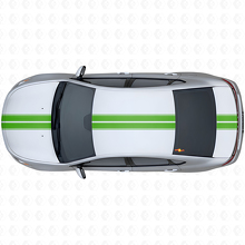 Dual Outline Stripes Upper Side Vinyl Decal Kit for Dodge Dart 2013+_3