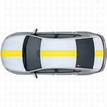 Dual Outline Stripes Upper Side Vinyl Decal Kit for Dodge Dart 2013+_5